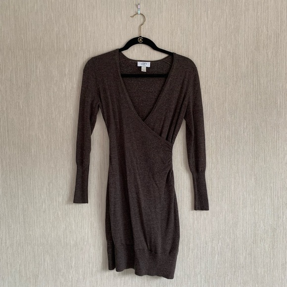 Loft Size Small Brown Sweater Dress - Picture 1 of 8